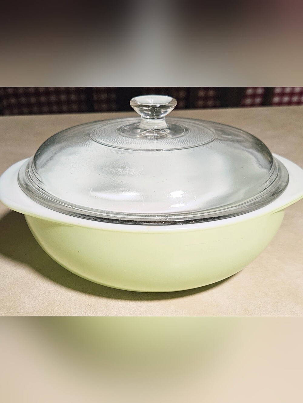 Pyrex Vintage 1950's Lime Casserole with Lid
